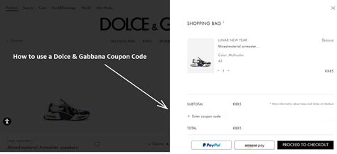 dolce gabbana rabatt code|dolce gabbana discount.